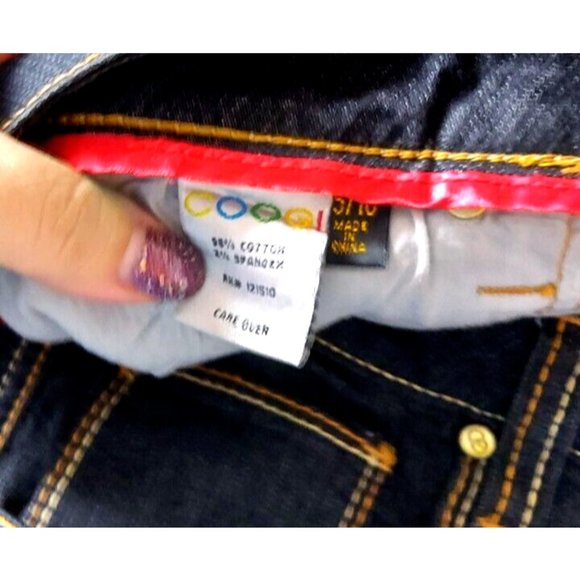 Women's COOGI Black Bootcut Jeans 15/16  Logo Pockets Gold embroidered NWOT - Picture 8 of 8